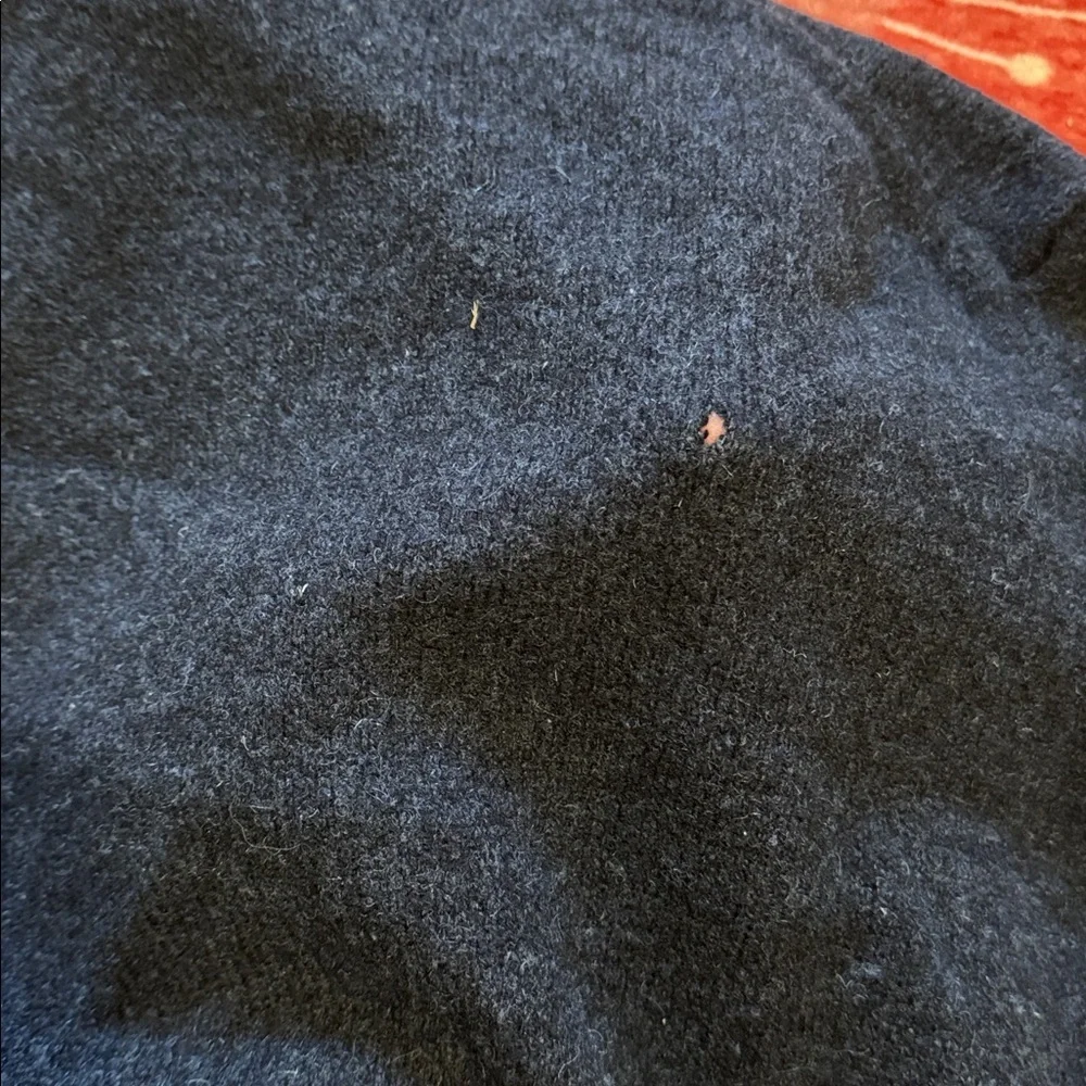 Enzo Mantovani Mens Chunky Henley Sweater Size Large Blue 100% Wool - Picture 5 of 7